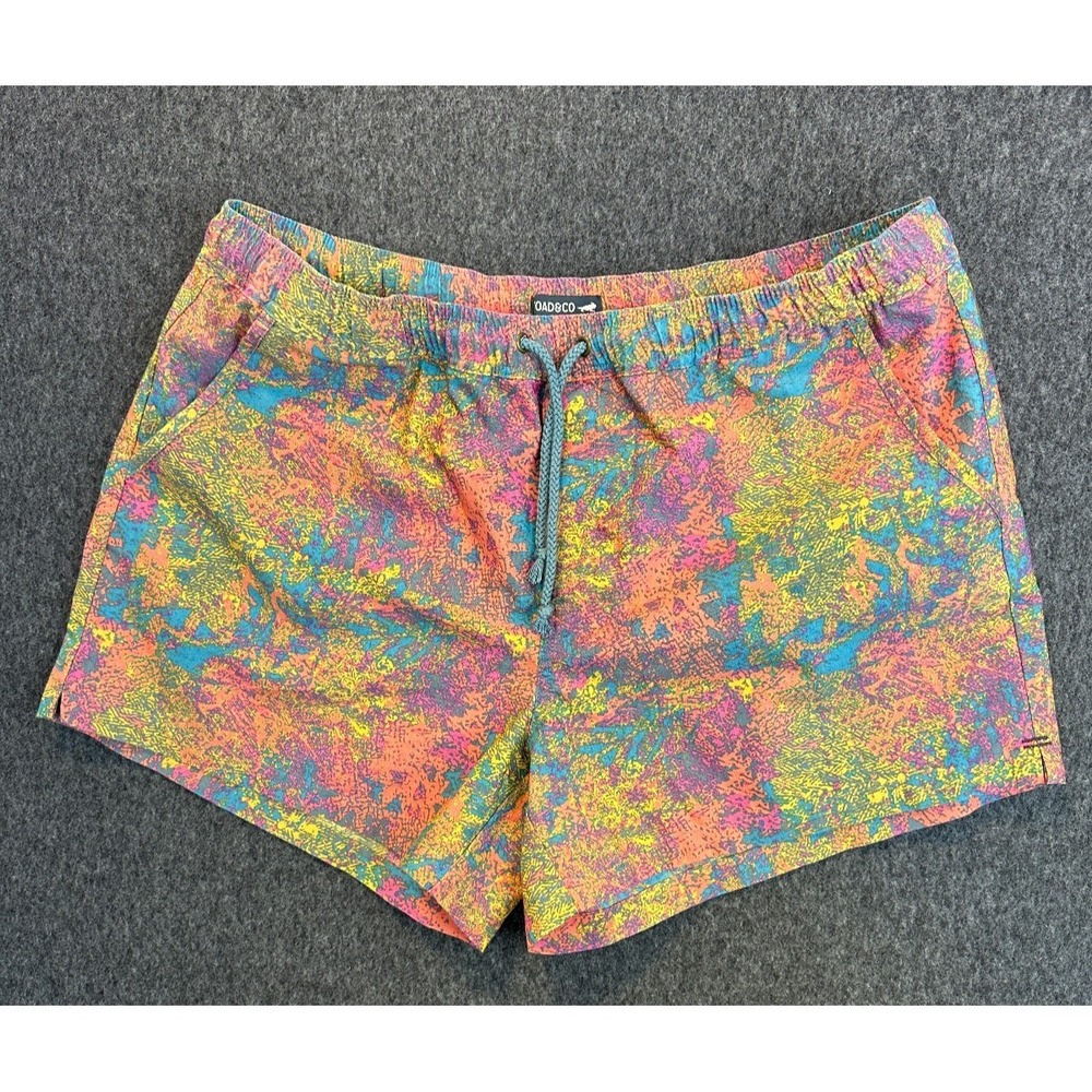 Toad and Co Boundless Shorts Pull On Dreamsicle Pix Print Outdoor Women's XL - Picture 2 of 15